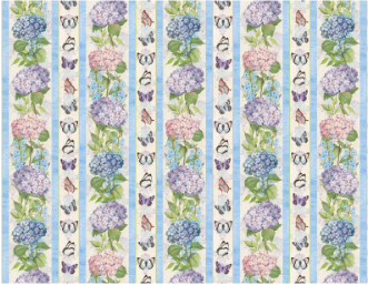 Hydrangea Mist Repeating Stripe Multi Fabric