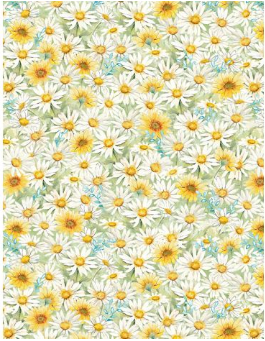 Zest For Life Packed Flowers Multi Yardage