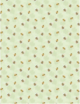 Zest For Life Bee Toss Green Fabric