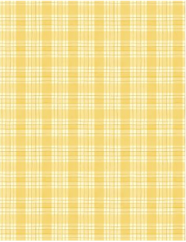 Zest For Life Plaid Yellow Fabric