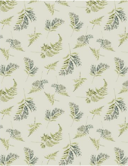 Blessed by Nature Fern Toss Green Fabric