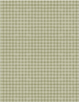 Blessed by Nature Gingham Green Fabric