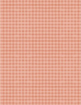 Blessed by Nature Gingham Peach Yardage