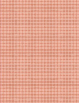 Blessed by Nature Gingham Peach Fabric