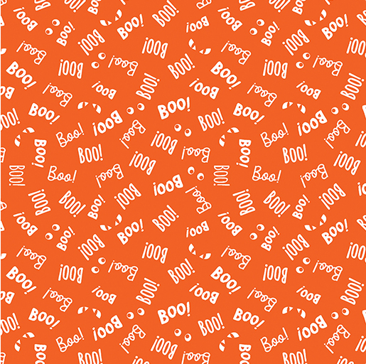 Black & Boo Say Boo Orange Yardage