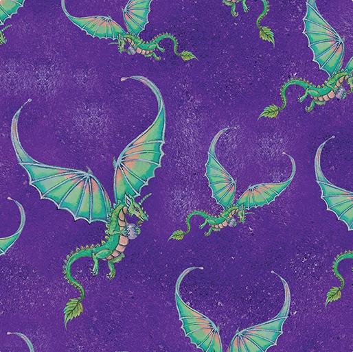 Fairy Enchantment Dragon Enchantment Purple Fabric