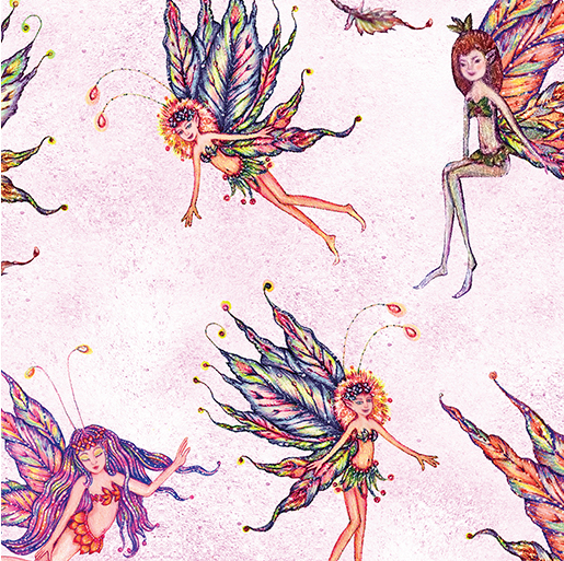 Fairy Enchantment Enchanted Fairy Blush Yardage