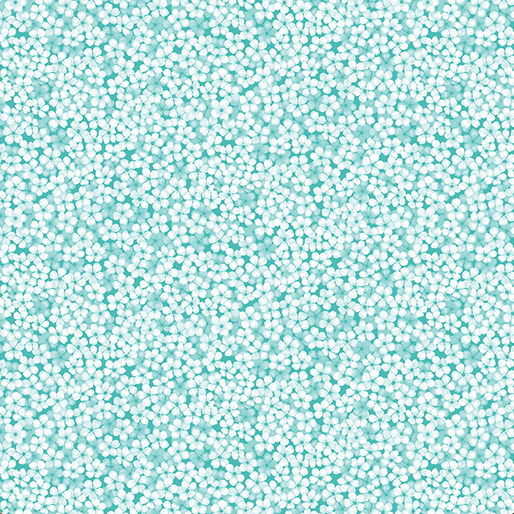 Fairy Enchantment Petals Light Teal Yardage