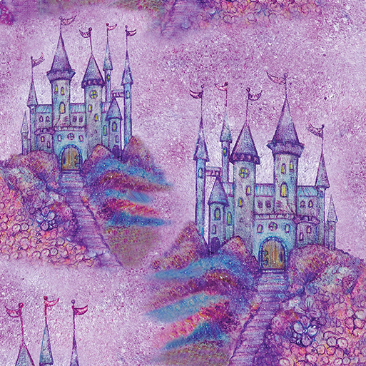 Fairy Enchantment Castles Multi Yardage