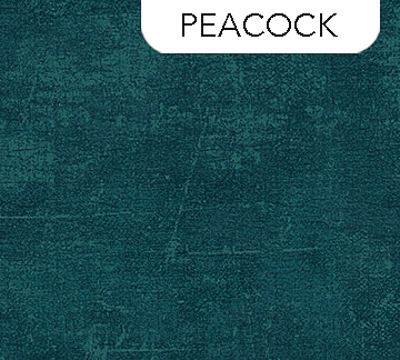 Canvas Flannel Peacock Yardage