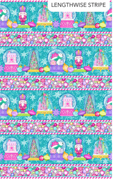 Merry and Bright Lengthwise Stripe Yardage
