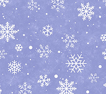 Twas The Night Before Christmas Snowflakes Blue Fabric