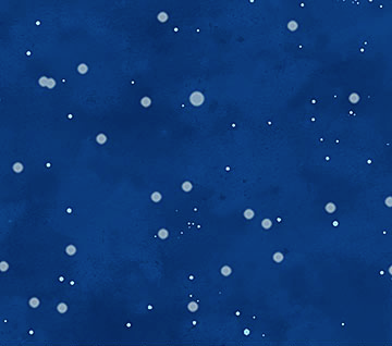 Twas The Night Before Christmas Snow Sky Indigo Fabric