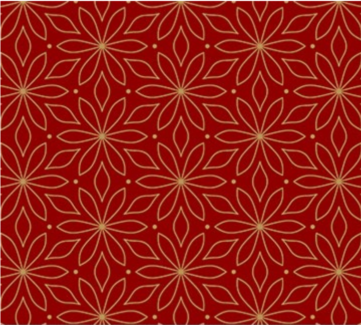 Shimmer Sparkle Poinsettia Red Yardage