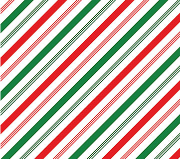 Letters to Santa Diagonal Stripe White Multi Fabric