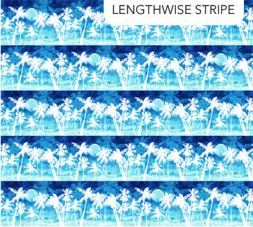 Palm Beach Border Stripe Indigo Fabric