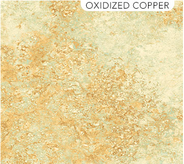 Stonehenge Gradations II Sandstone Oxidized Copper Fabric