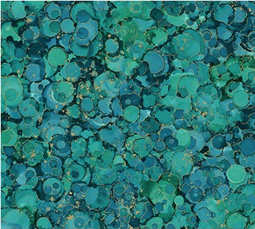 Midas Touch Bubble Texture Teal Yardage