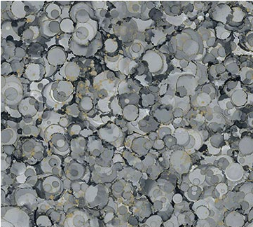 Midas Touch Bubble Texture Dark Gray Yardage