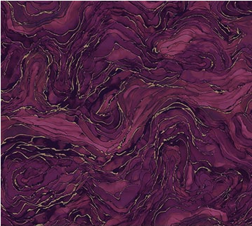 Midas Touch Wave Texture Plum Yardage