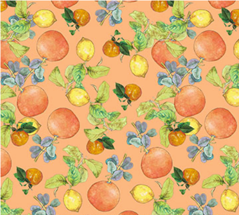 Margo Citrus Orange Fabric