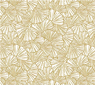 Shimmer Ginkgo Garden Ginkgo Blender White Fabric