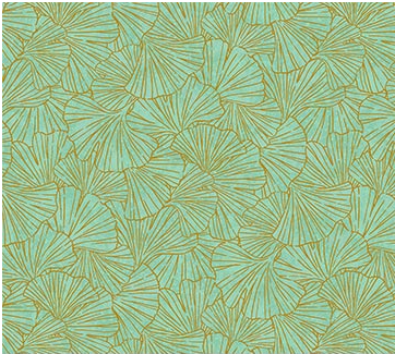 Shimmer Ginkgo Garden Ginkgo Blender Green Fabric