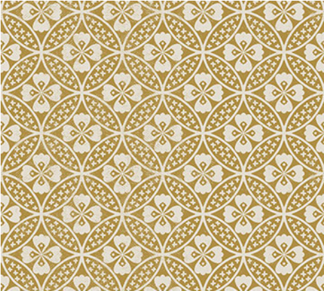 Wabi Lotus Ochre Fabric