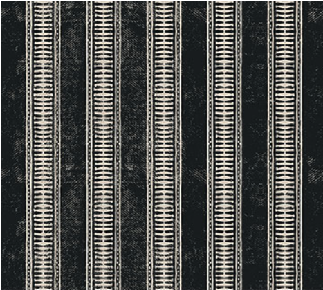 Wabi Stripe Charcoal Fabric