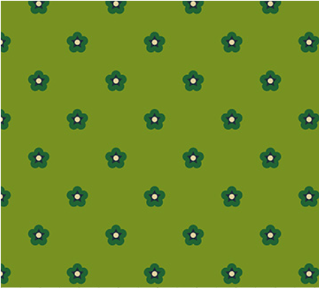 Wild Abandon Whimsy Green Yardage