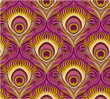 Wild Abandon Seduction Plum Fabric