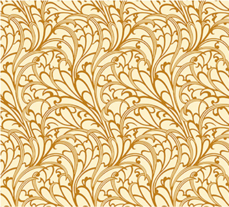 Wild Abandon Passing Fancy Gold Fabric