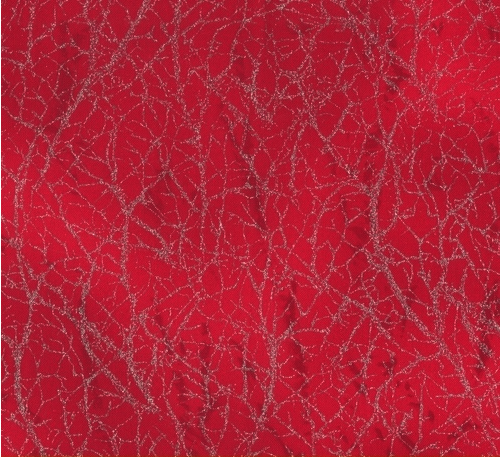 Diamond Dust Red Yardage