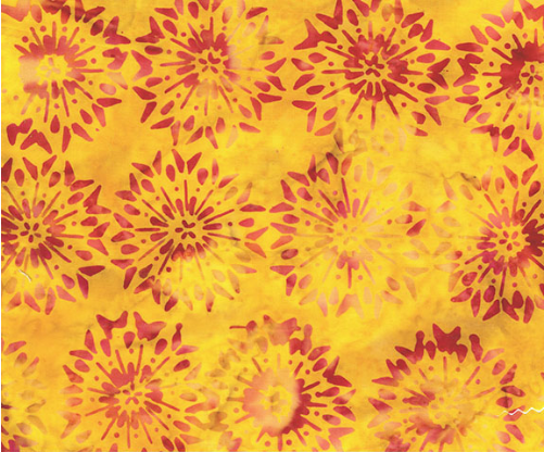 JDJ Lost in Time Fireworks Yellow Fabric