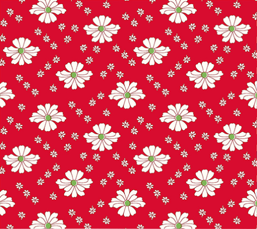 Garden Party Meadow Red Yardage