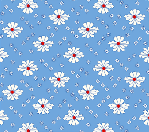 Garden Party Meadow Blue Yardage