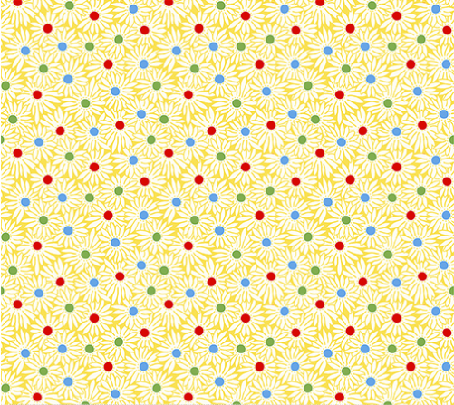 Garden Party Pop Daisy Yellow Yardage