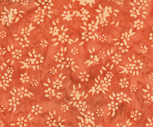 JDJ Dutchy Blues Petals Coral Fabric