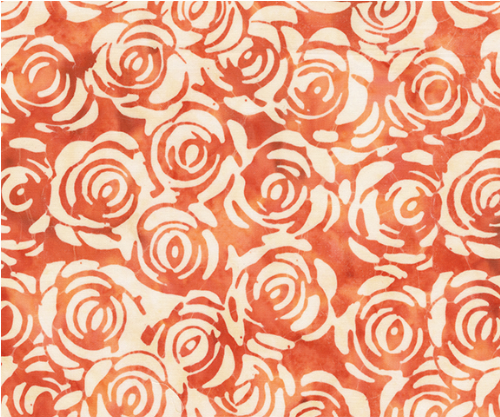 JDJ Dutchy Blues Rosebush Coral Fabric