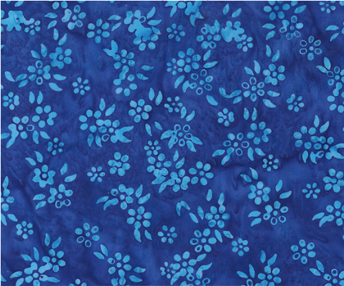 JDJ Dutchy Blues Petals Blue Fabric