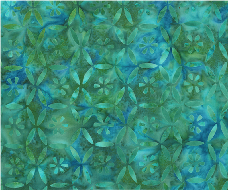 JDJ Fantasia Patchwork Jade Fabric