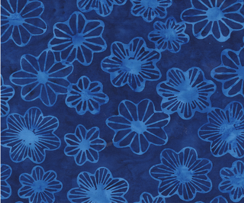 Midnight Moon Lilypad Royal Fabric