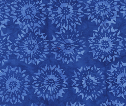 Midnight Moon Fireworks Blue Fabric