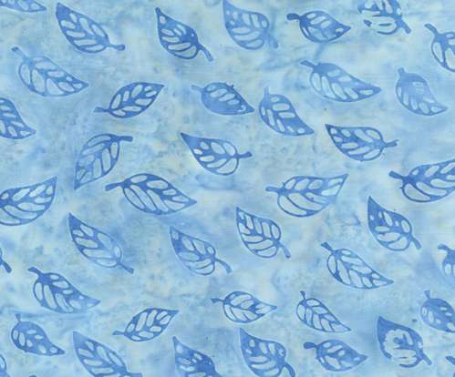 Midnight Moon Fall Sky Blue Fabric