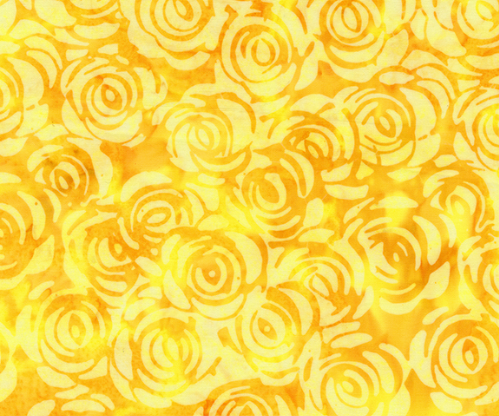 Summer Days Rosebush Marigold Fabric