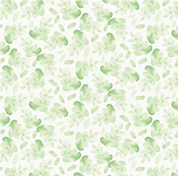 Sweet Magnolia Leaf Light Green Fabric