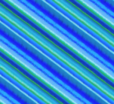 Rainbow Iris Diagonal Stripe Blue Fabric