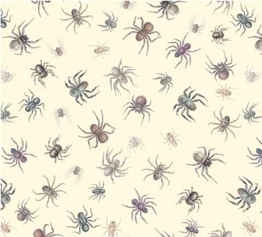 Creepsville Spider Toss Light Green Yardage