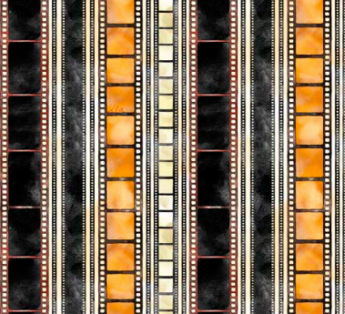 Double Feature Movie Film Stripe Multi Fabric