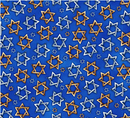 Hanukkah Festival Star of David Toss Royal Yardage